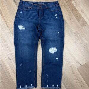 Sound Style Women's Hayden Girlfriend Easy Fit Cropped Jeans Size 8